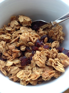 Bits of dried fruit make this granola 'berry' nice