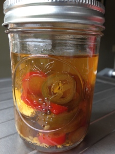 Pickled jalapeño and Serrano chilies 
